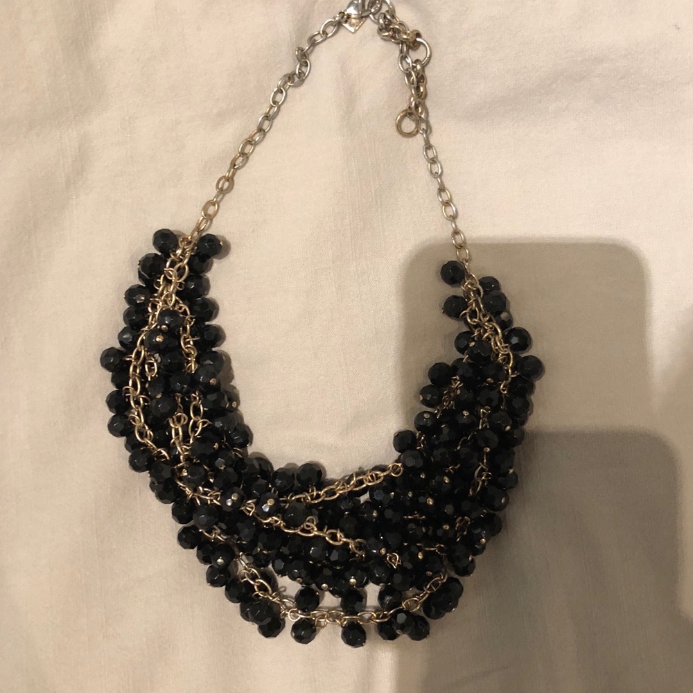 Banana Republic Black Statement Necklace